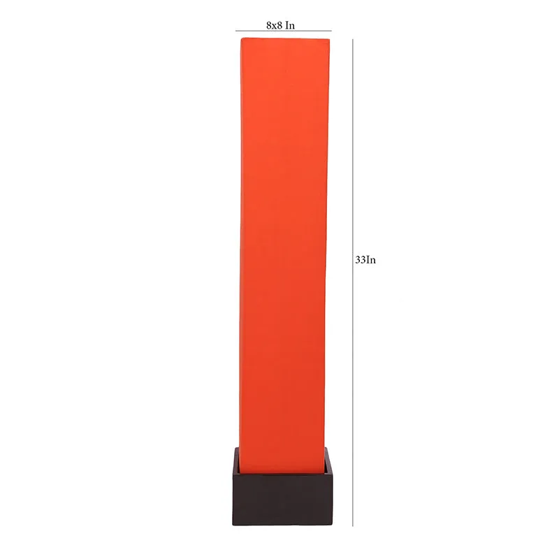 Axiya Wooden Tower Floor Lamp - Orange media 5