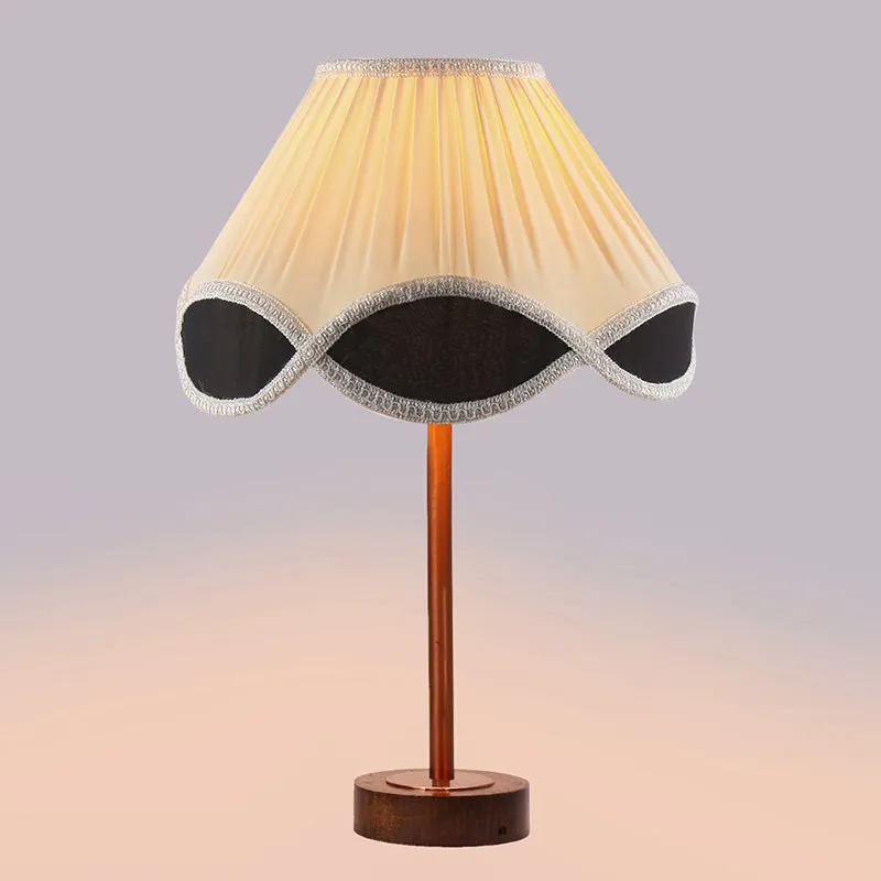 Valenica Rodin Wooden Table Lamp - White,Copper,Brown media 5
