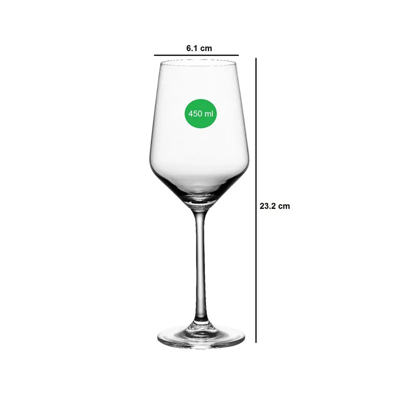 Dulia Wine Glasses (450 ML) - Set of Six media 7