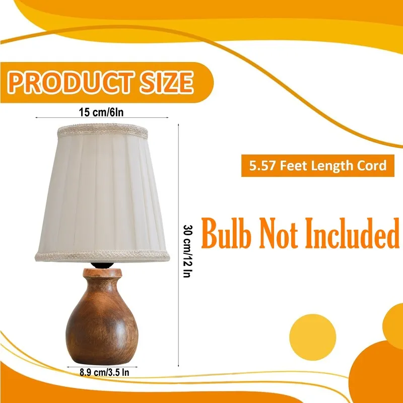 SolidMuse Wooden Table Lamp media 9
