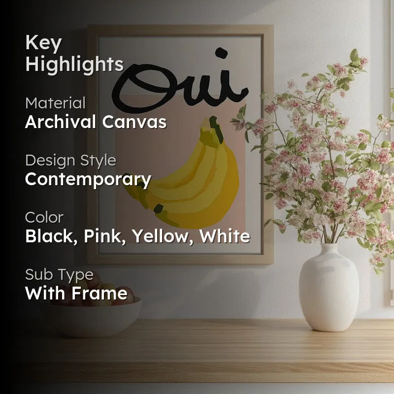 Yellow Pulp Archival Canvas Wall Art - Brown media 2
