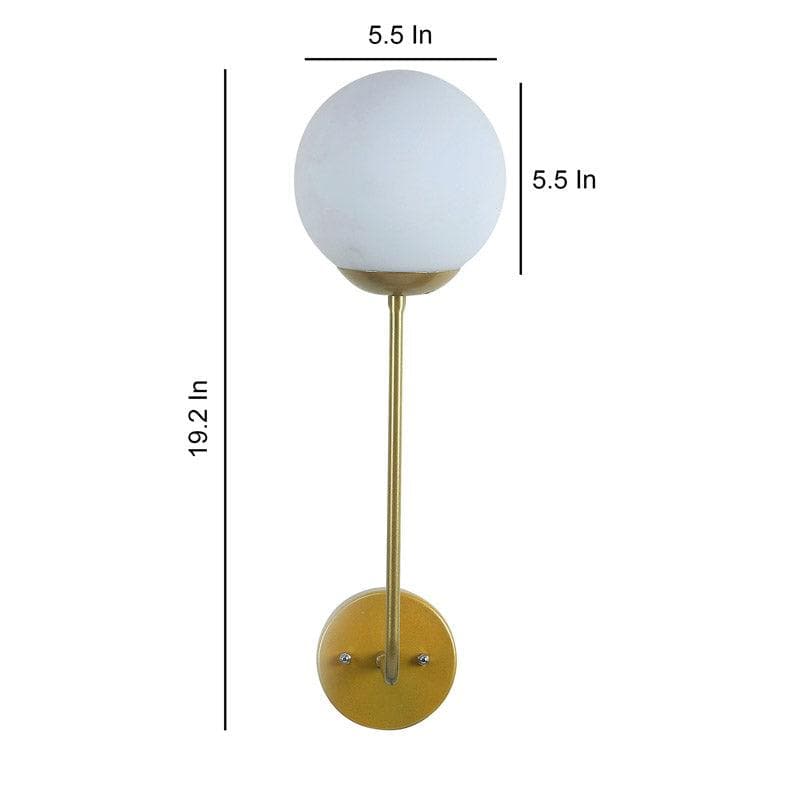 Osiri Moon LED Glass & Metal Wall Lamp media 6