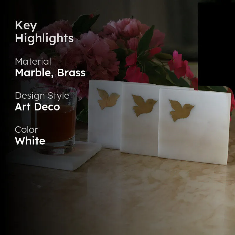 Corsica Wings Marble Coaster - Set Of Four media 2