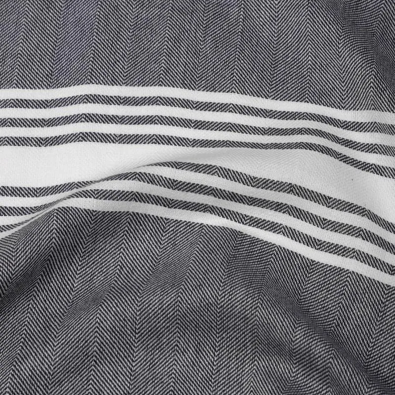 Striped Bliss Bath Towel - Grey media 5