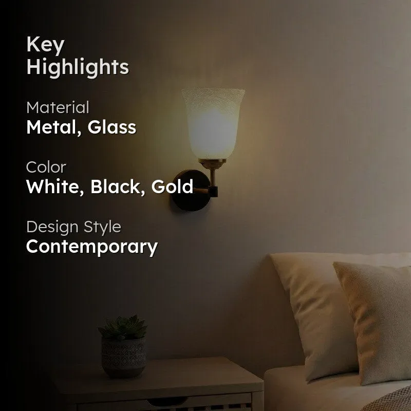 Prism Glow Double Tone Glass Wall Lamp media 2