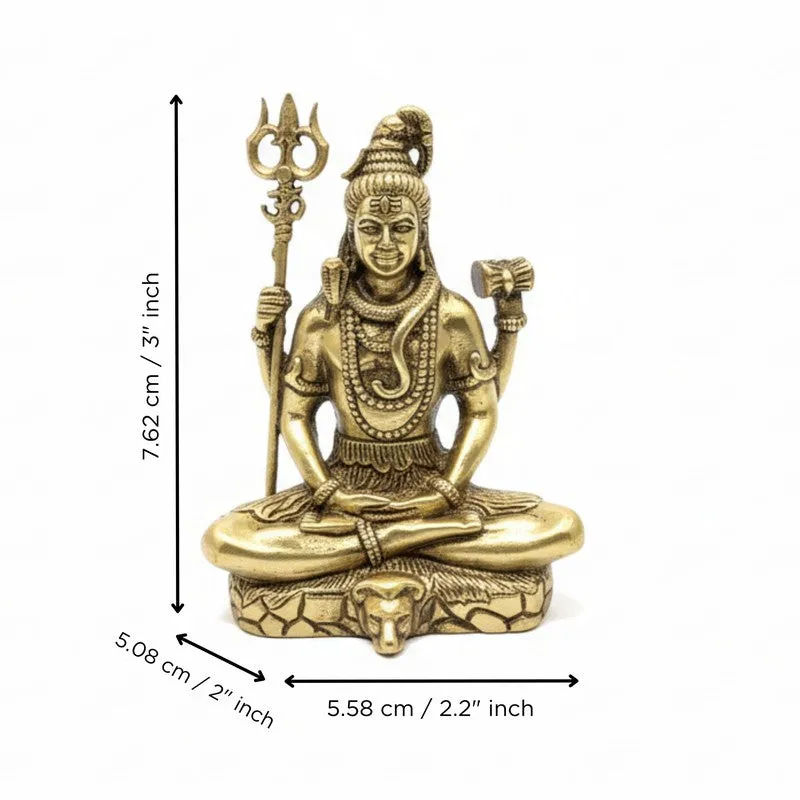 Kailash Nath Shiva Brass Idol media 5
