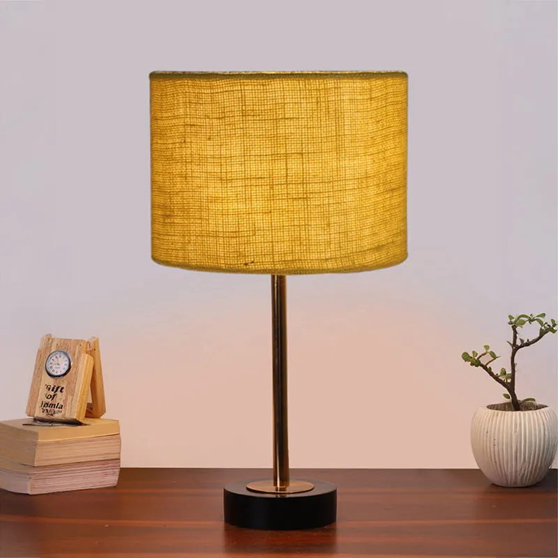 Sienna I Rodin Wooden Table Lamp - Yellow,Gold,Black media 2