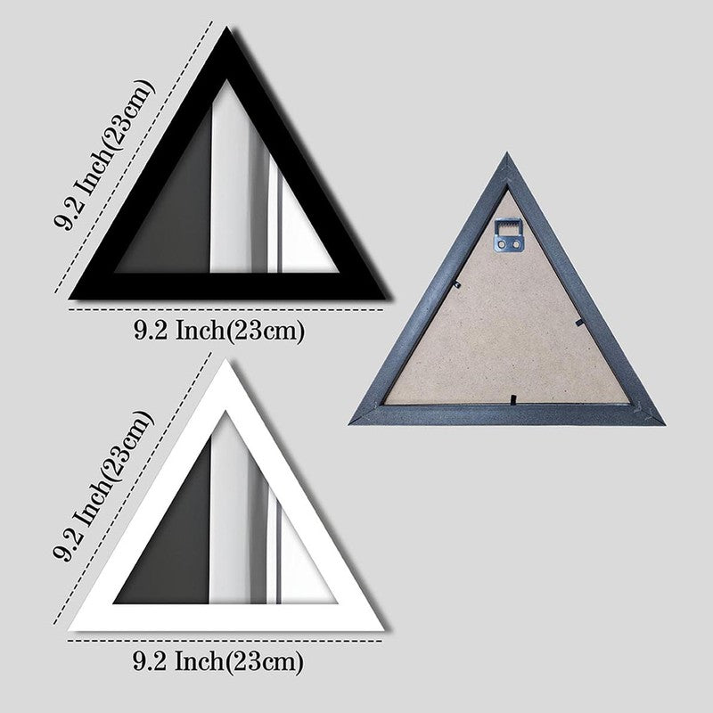 Trio Reflect Wall Mirror (White,Black) - Set Of Four media 7