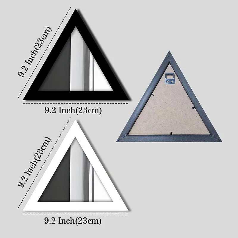 Trio Reflect Wall Mirror (White,Black) - Set Of Four media 7