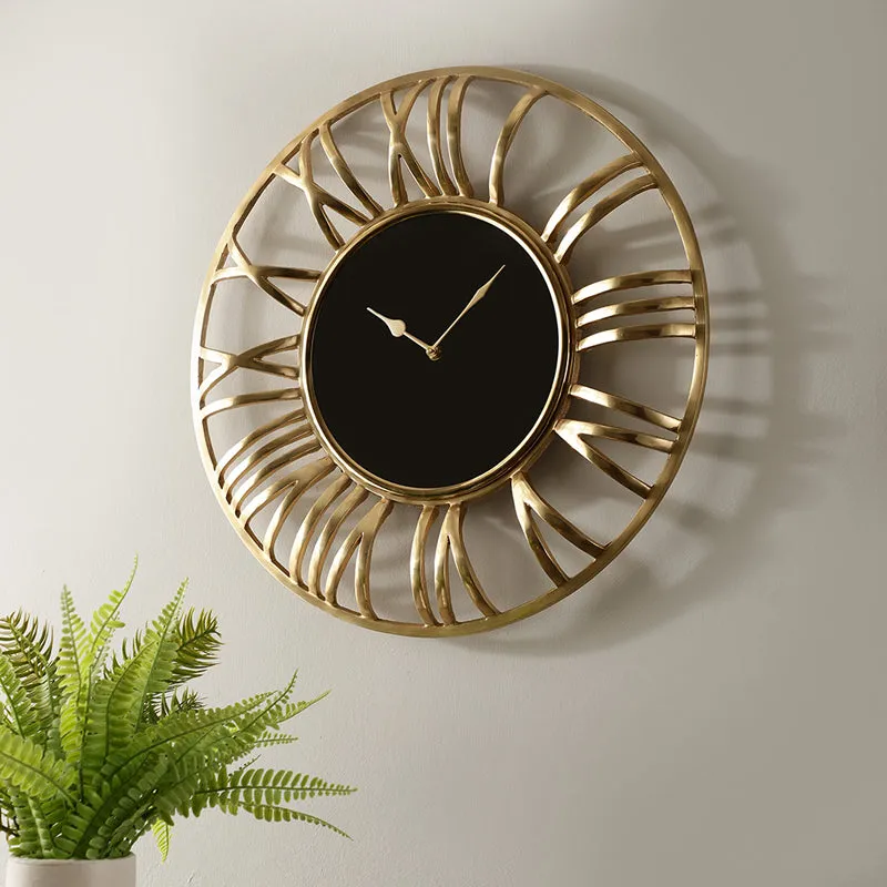Esha Romanus Wall Clock - Gold media 1