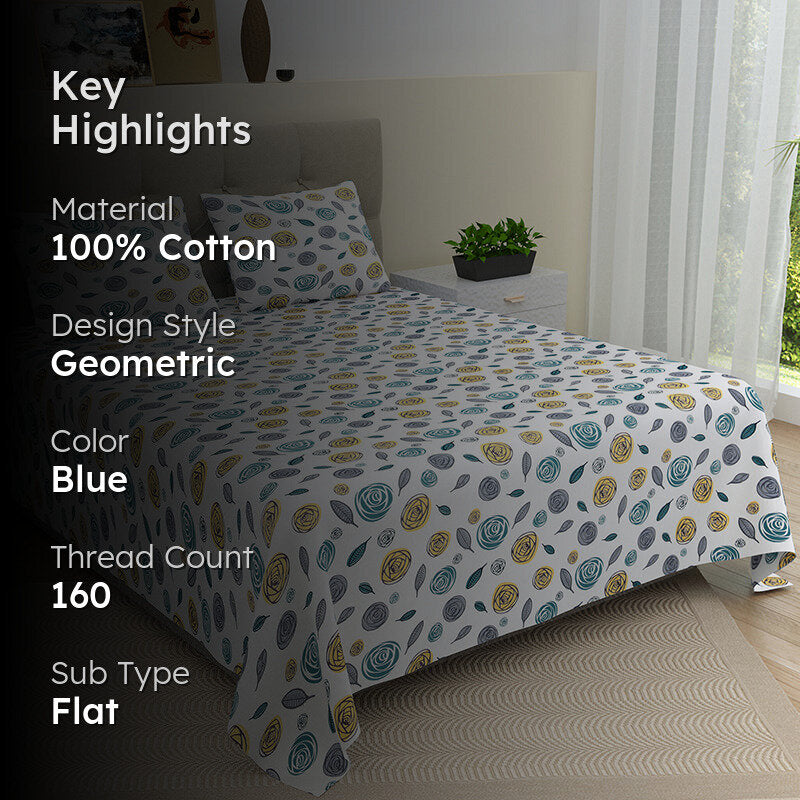 Dulce Dune Cotton Bedsheet - 160 TC media 2