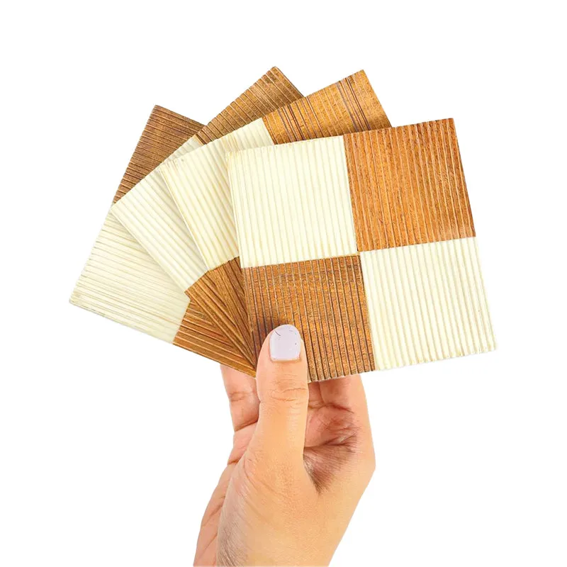 Checkered Resin Coaster - Set Of Four media 3