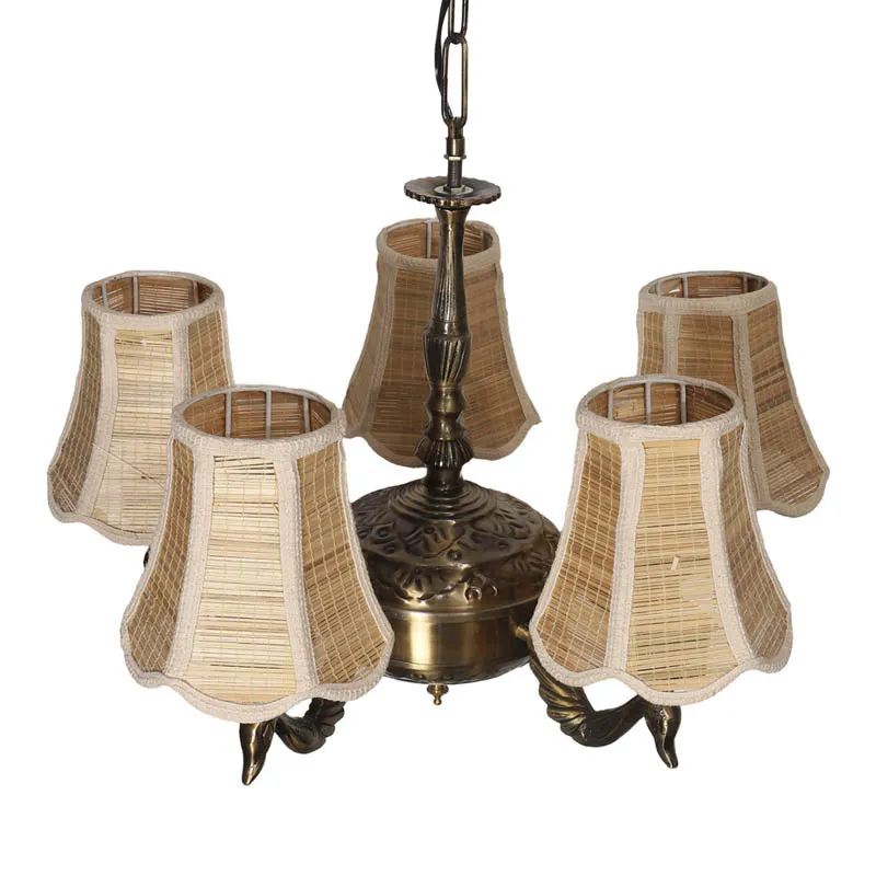 Jvalana Conical Golden Antique Ceiling Lamp media 4