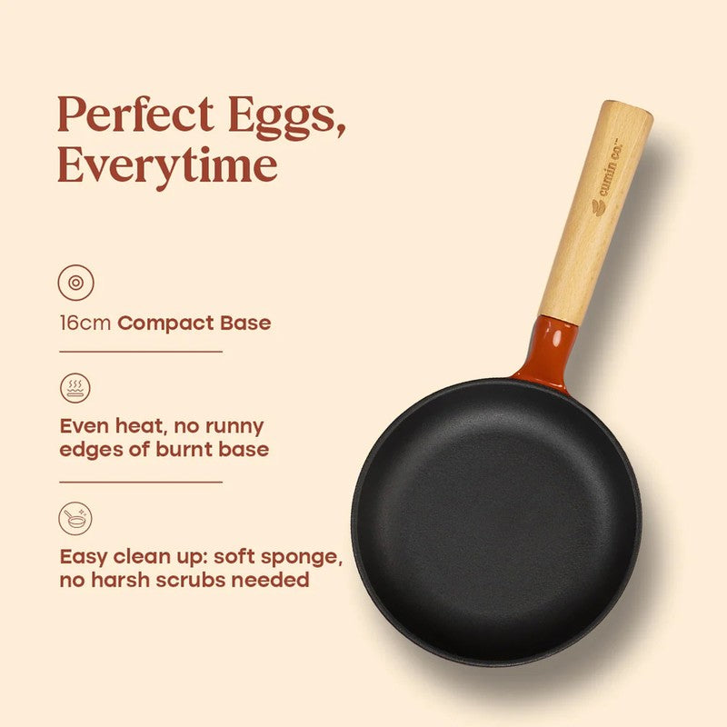 Cumin Co Enamel Cast Iron Frying Pan (Rust) - 750 mL media 9