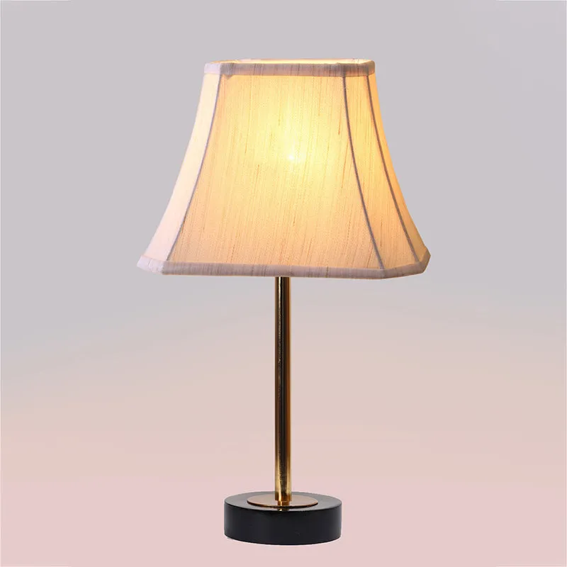 Ceylon Rodin Wooden Table Lamp - OffWhite,Gold,Black media 5