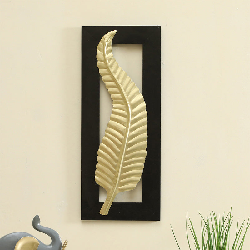 Hermes Feather Metal Wall Accent