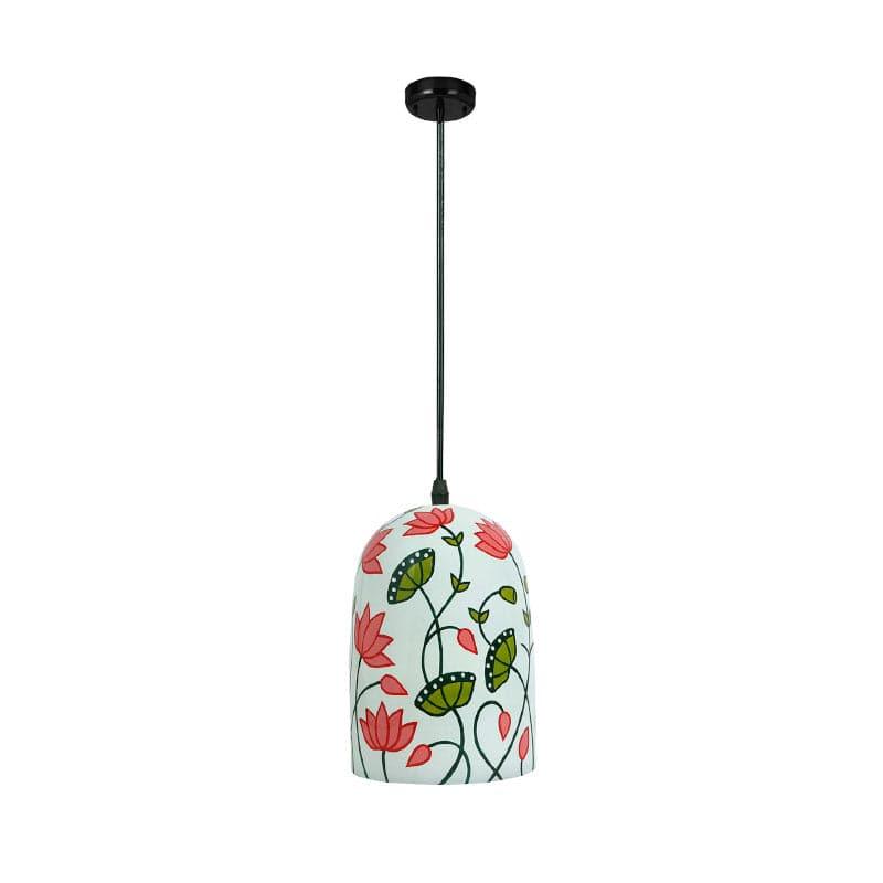Lotusa Lura Hand Painted Glass Ceiling Lamp media 4