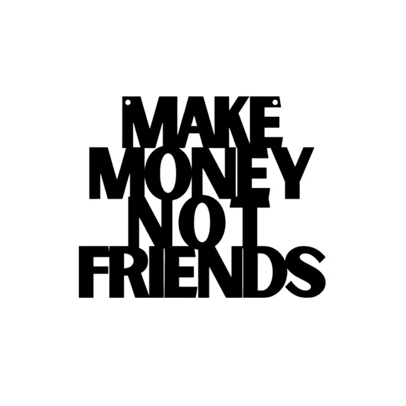 Make Money Typography Iron Wall Accent - Set Of Five media 4