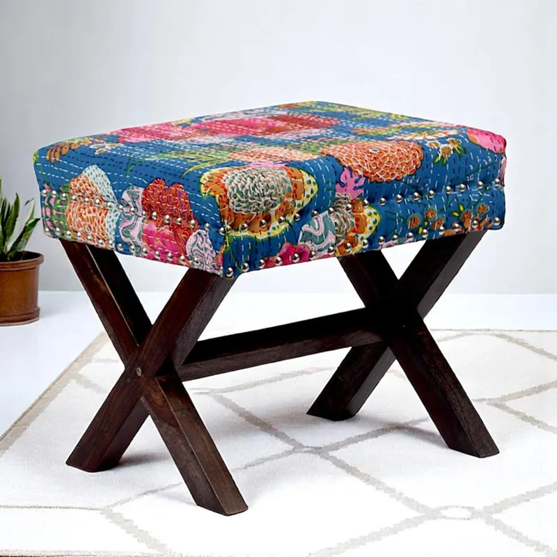 Javro Sheesham Wooden Bench - Multicolor media 1