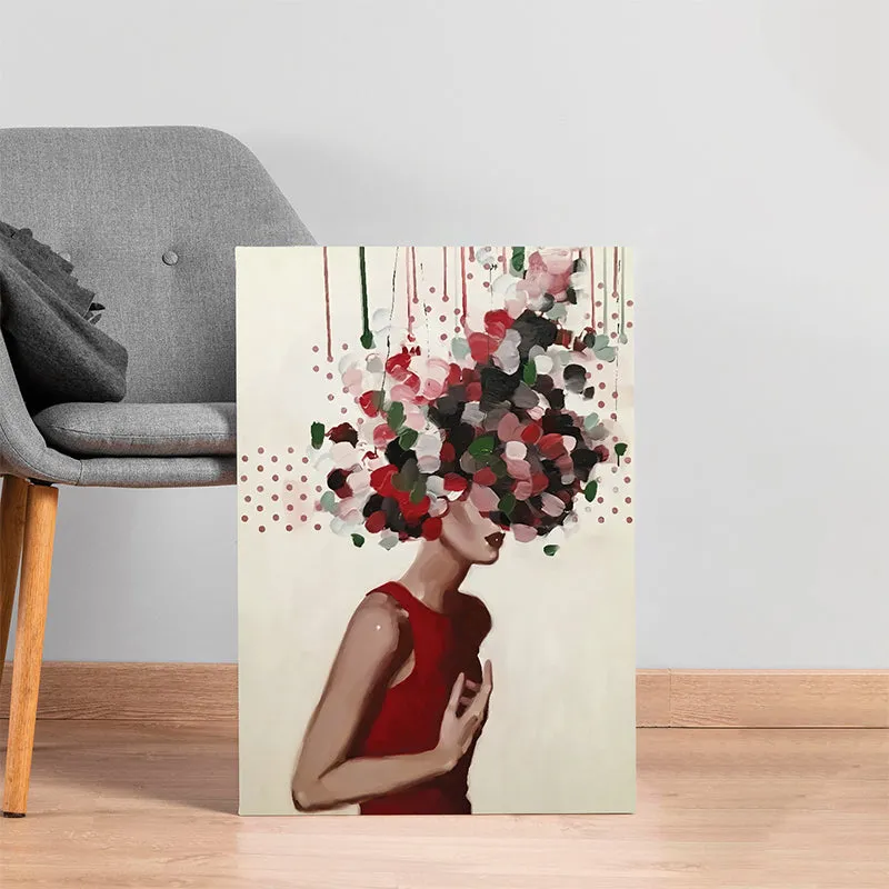 In Her Thoughts Canvas Wall Painting media 2