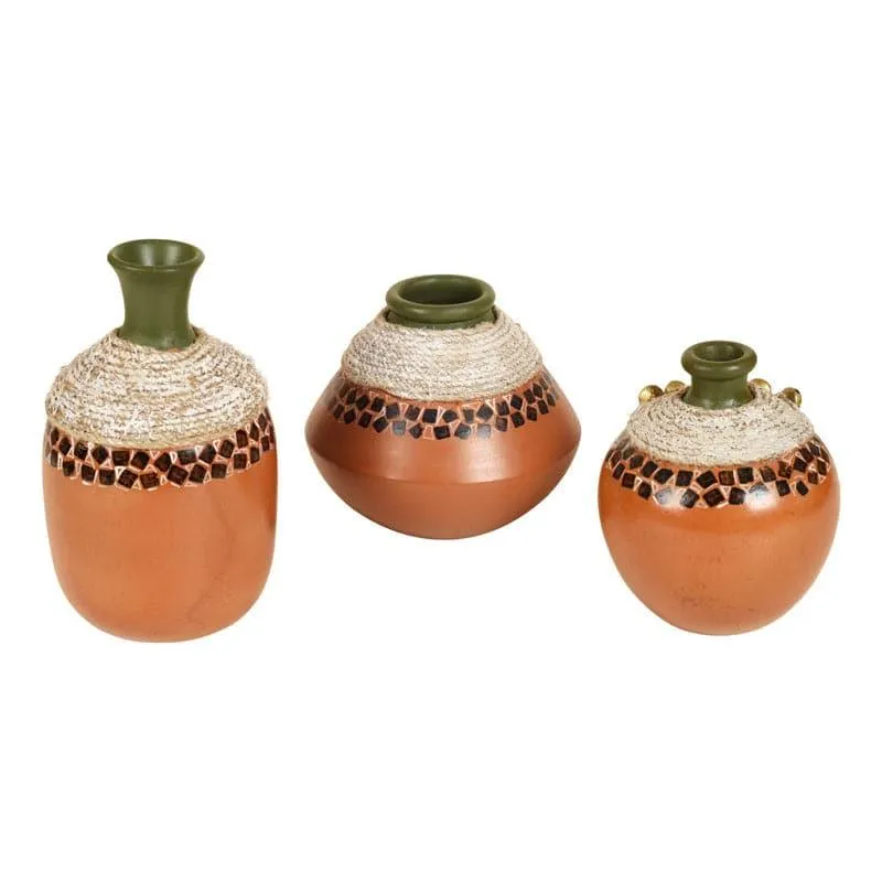 Eliana Terracotta Vase - Set Of Three media 4