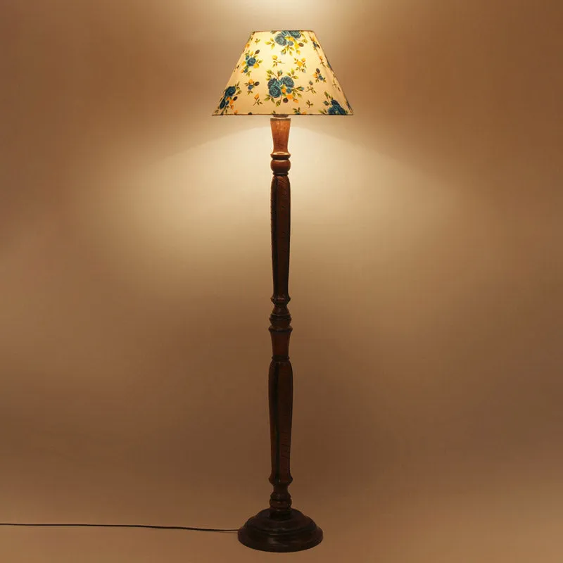Alba Hima Vintage Wooden Floor Lamp media 4
