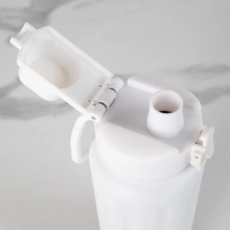Sip Bliss Hot & Cold Thermos Water Bottle (Purple & White, 750 mL Each) - Set Of Two media 4