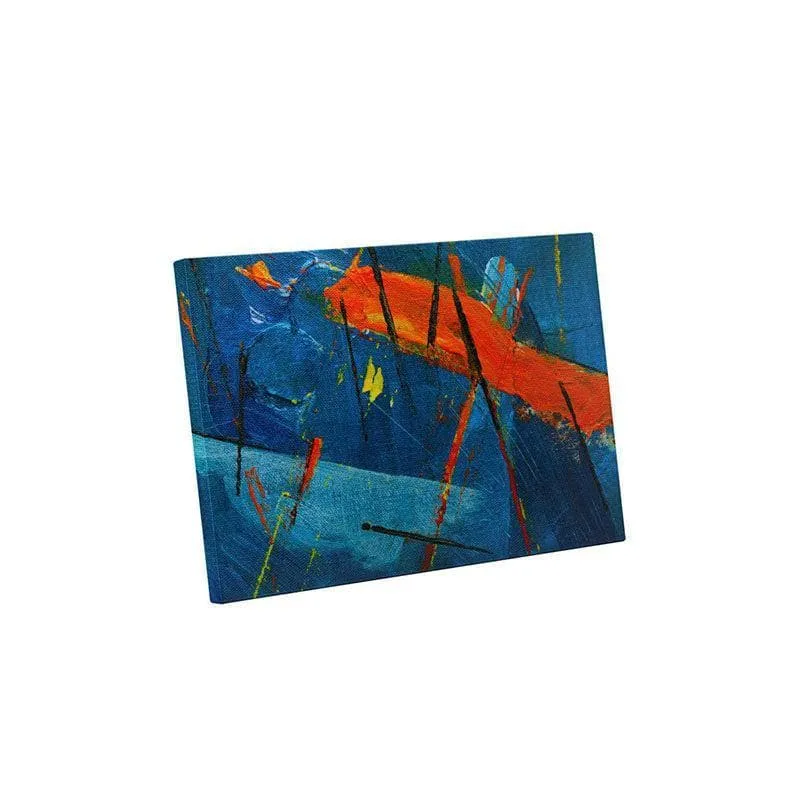 Multicolored Abstract Fusion Canvas Painting - Gallery Wrap media 3