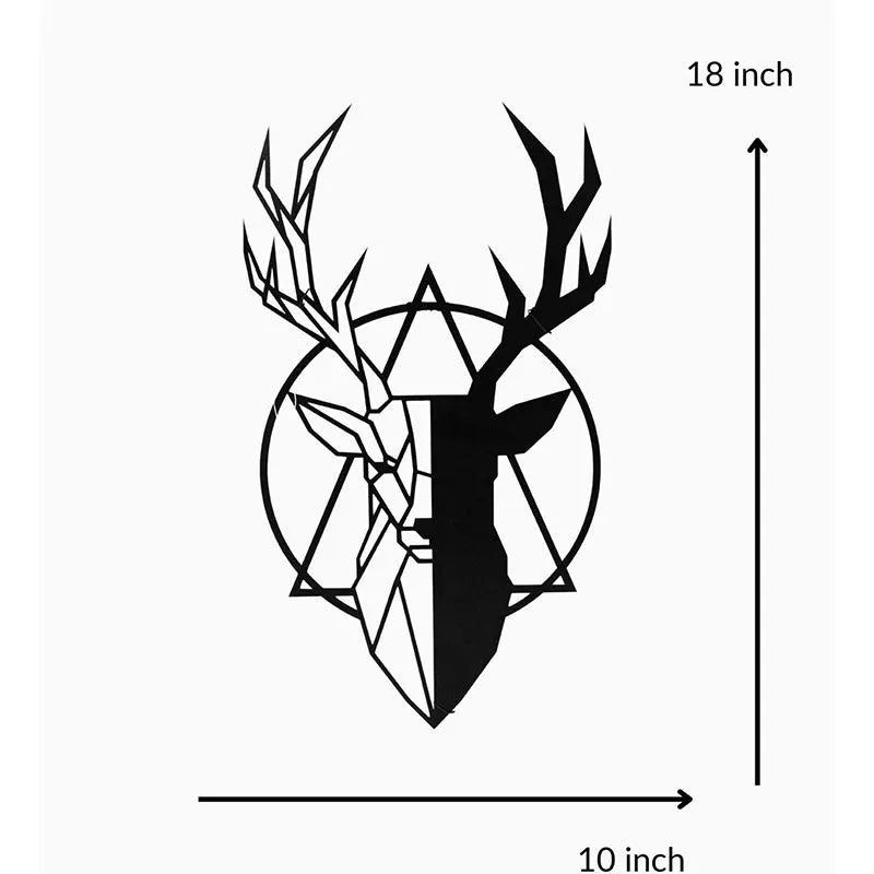 Reindeer Glora Black Iron Wall Accent media 5