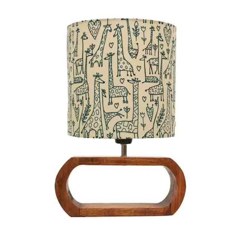 Tall Tales Oblong Fabric Table Lamp - Brown,Beige media 3