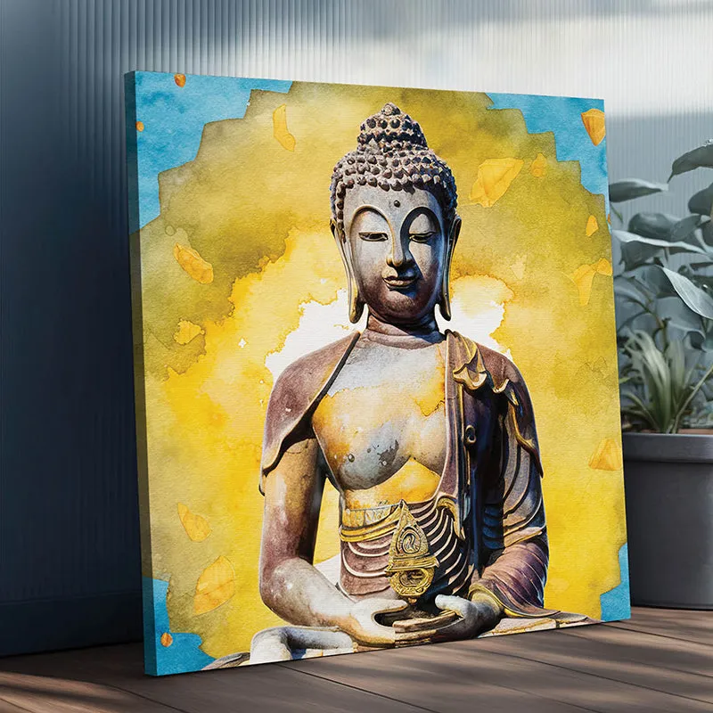Painted Gautama Canvas Wall Art media 5