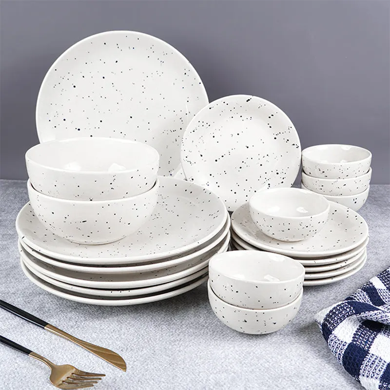 Speckle Ceramic Dinner Set - 20 Piece Set media 1