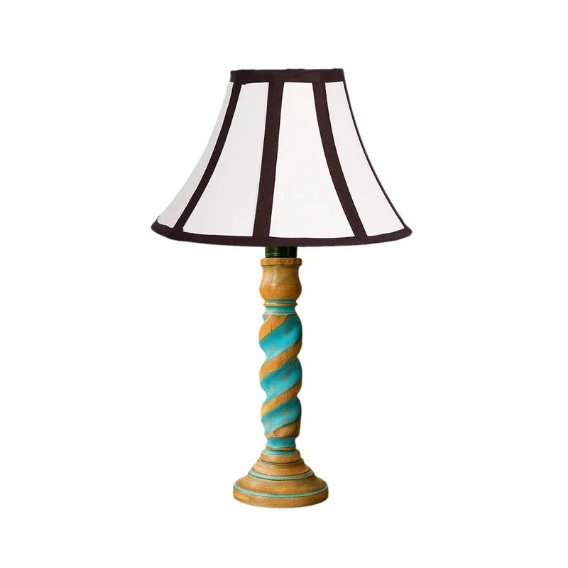 Elara Evara Wooden Table Lamp - Multicolor media 5