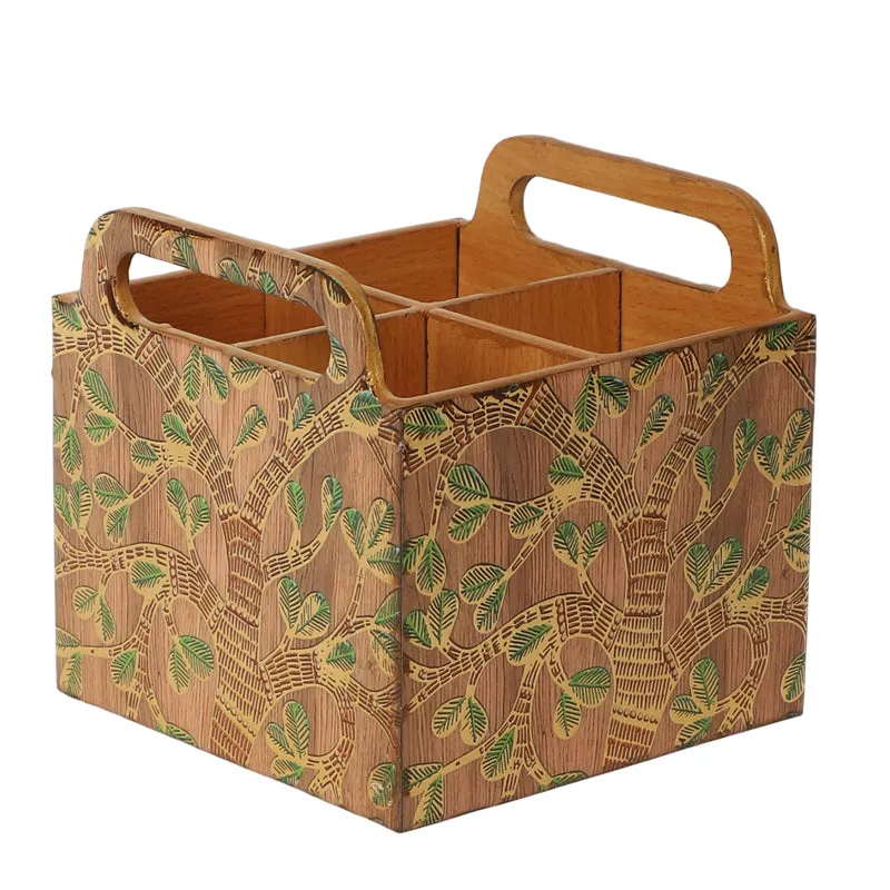 Sona Patta Four-Compartment Cutlery Stand media 3
