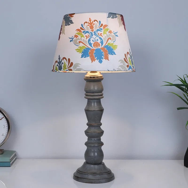 Nordlys Bantu Printed Mango Wood Table Lamp - Multicolor media 4