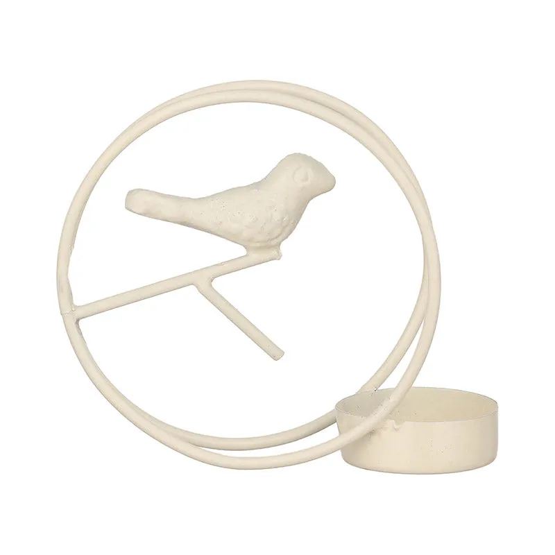 Alaiza Chirp Tealight Candle Holder (White) - Set Of Four media 3