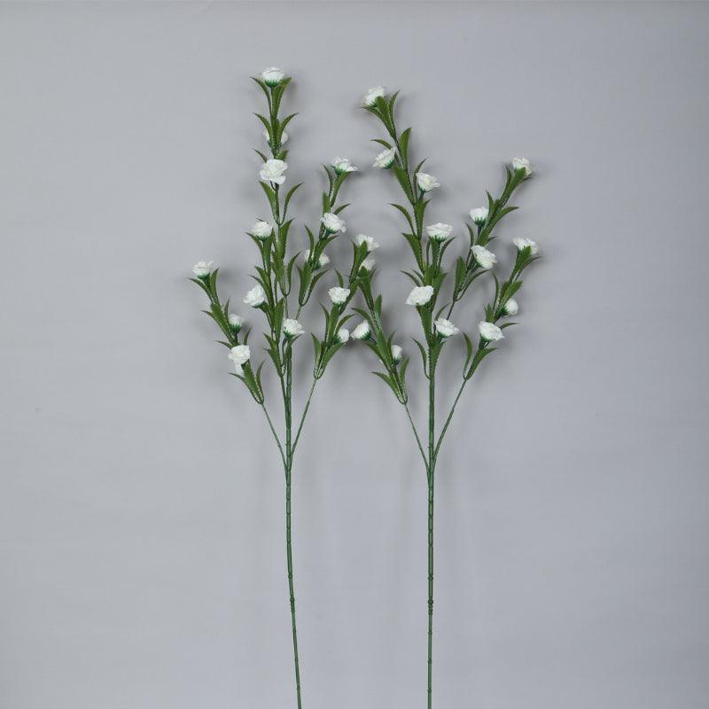 Faux Mini Rose Bloom Bunch (White) - Set Of Three media 3
