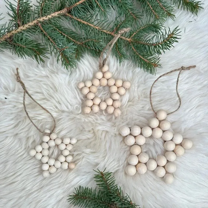 Yule Stars Christmas Ornament - Set Of Three media 7