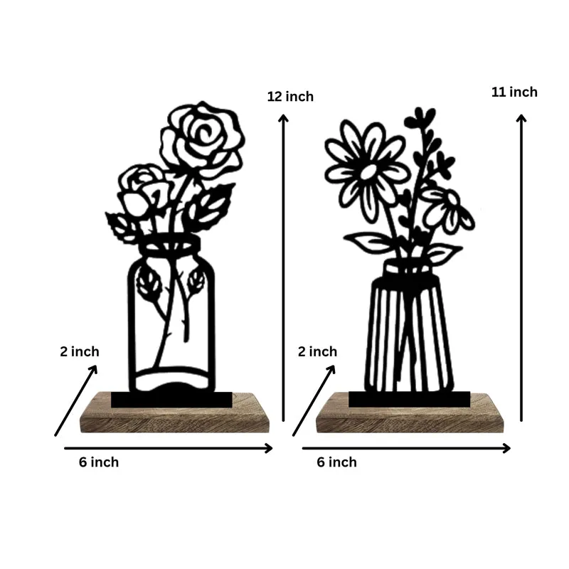 Vase Verre II Showpiece - Set Of Two media 5