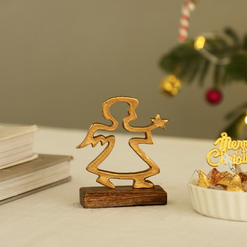 Peace Angel Aluminum Table Showpiece