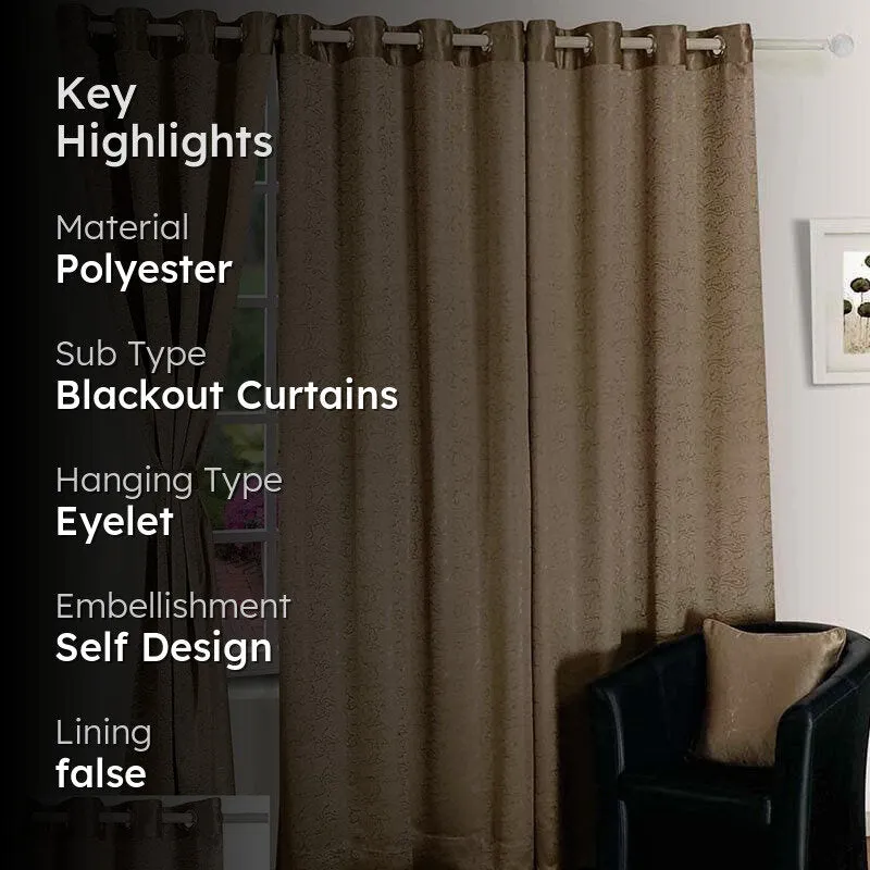 Swayam Earthy Brown Curtain media 2