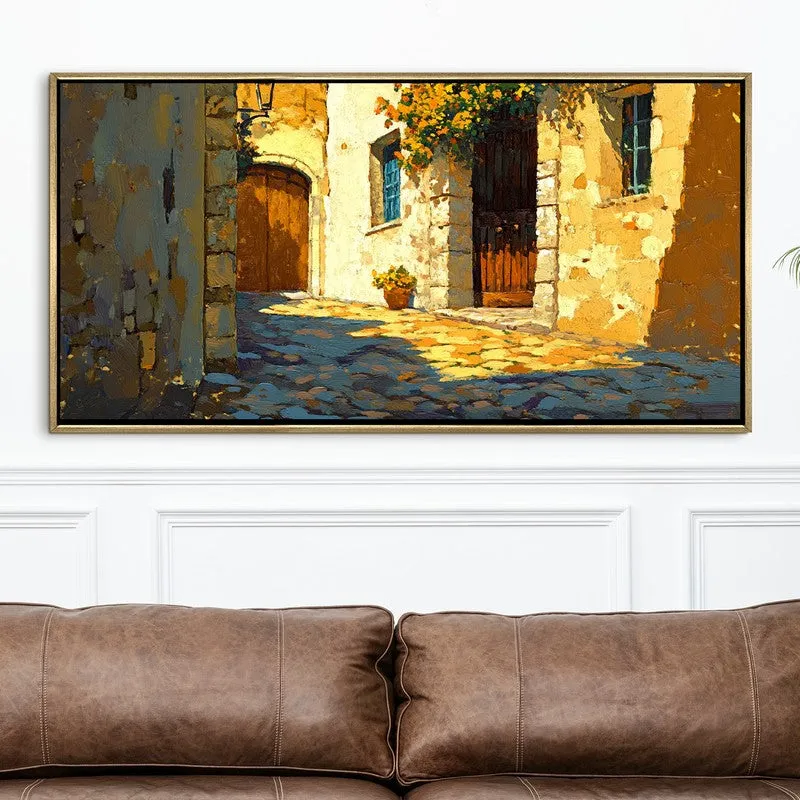 Masonry Canvas Wall Painting With Frame media 4