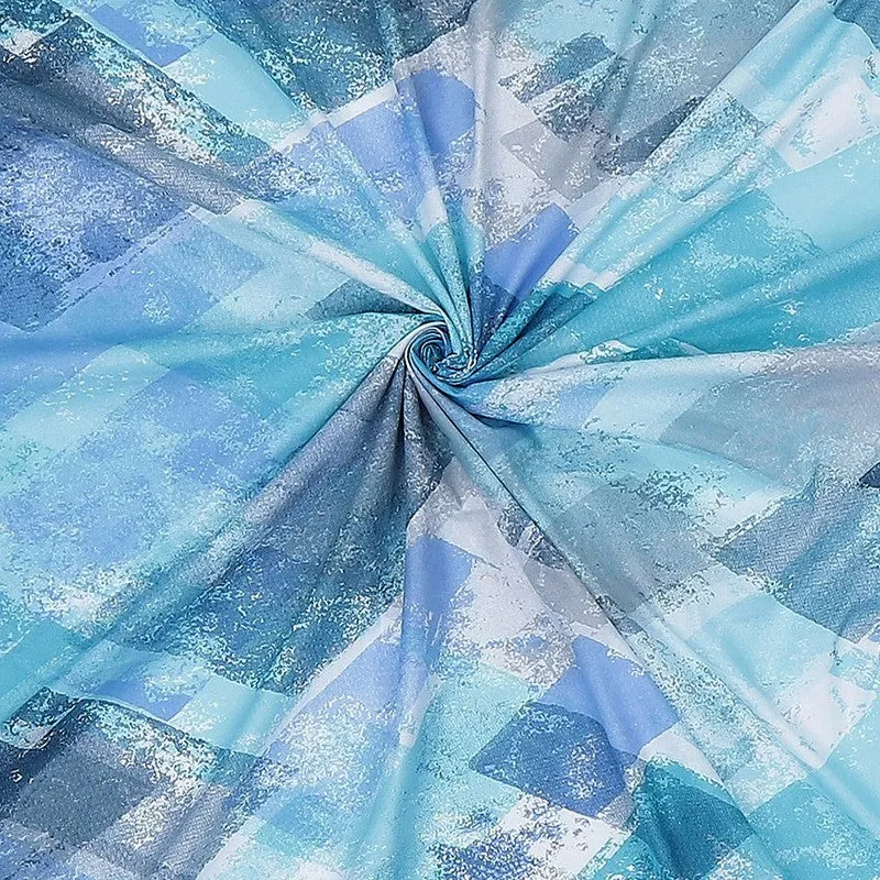 Monte Carlo Modern Muse Cotton Bedsheet (Blue) - 104 TC media 9