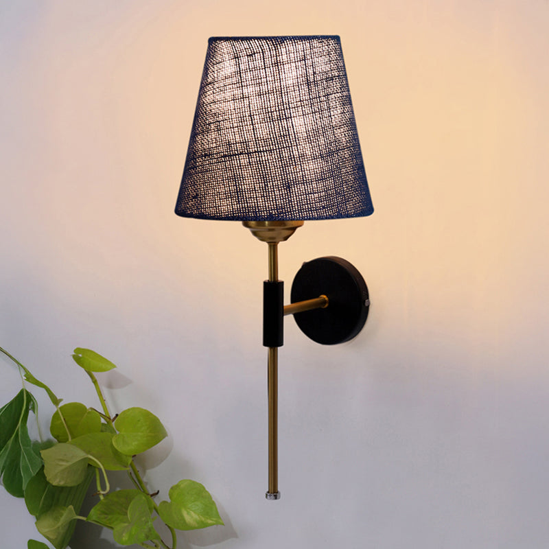 Beryll Jute Wall Lamp - Blue