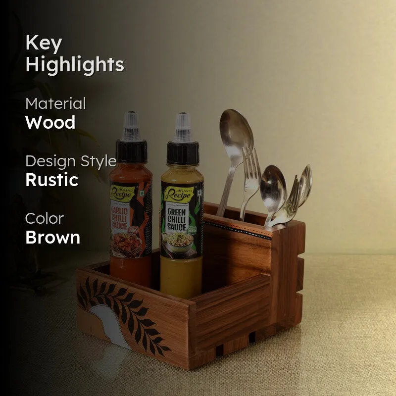 Leafy Lama Cutlery Holder media 2