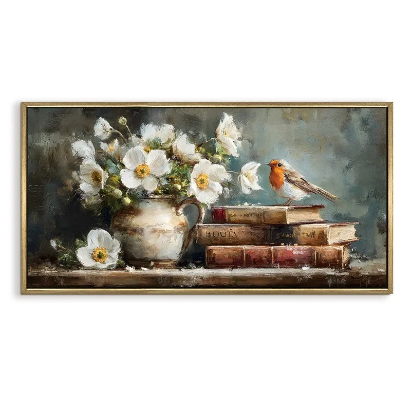 Bloom Delight Canvas Wall Painting With Frame media 3