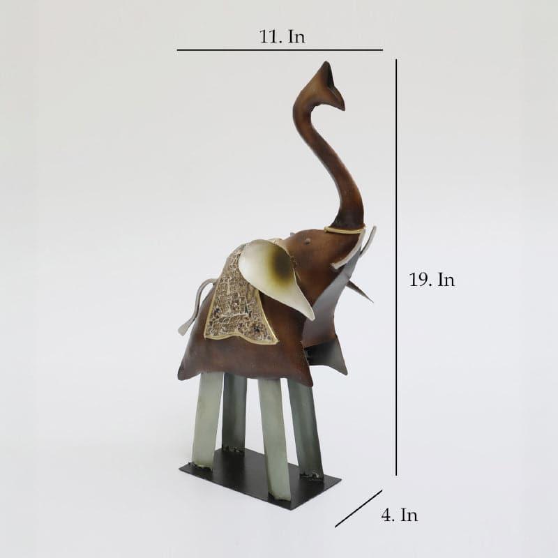 Loula Elephant Metal Showpiece media 4