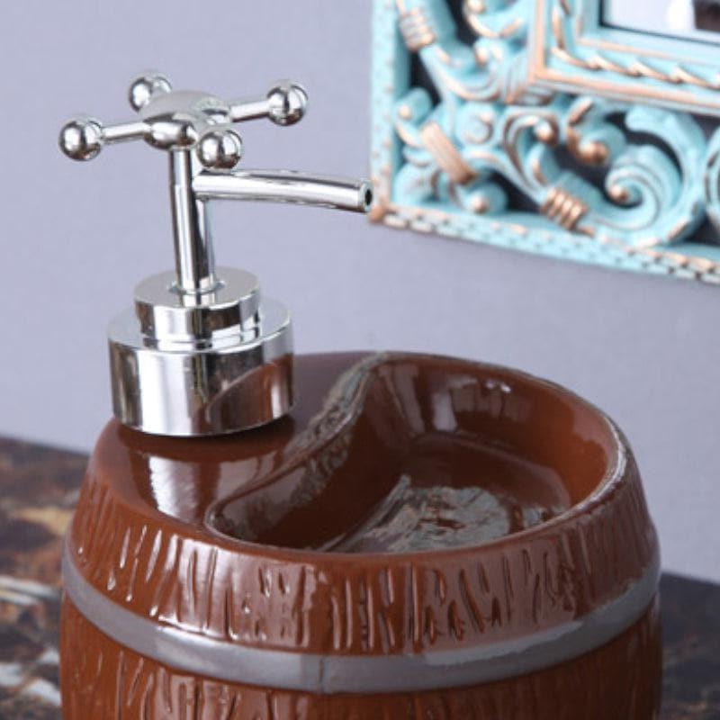 Barrel Wash Soap Dispenser - Brown media 3