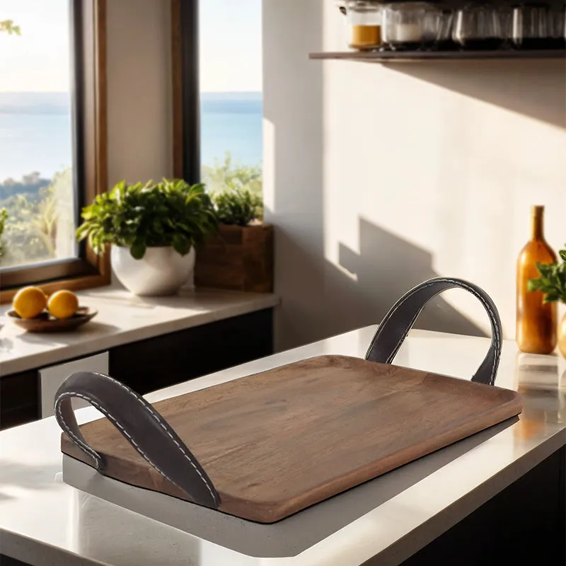 Mirela Acacia Wood Tray media 4