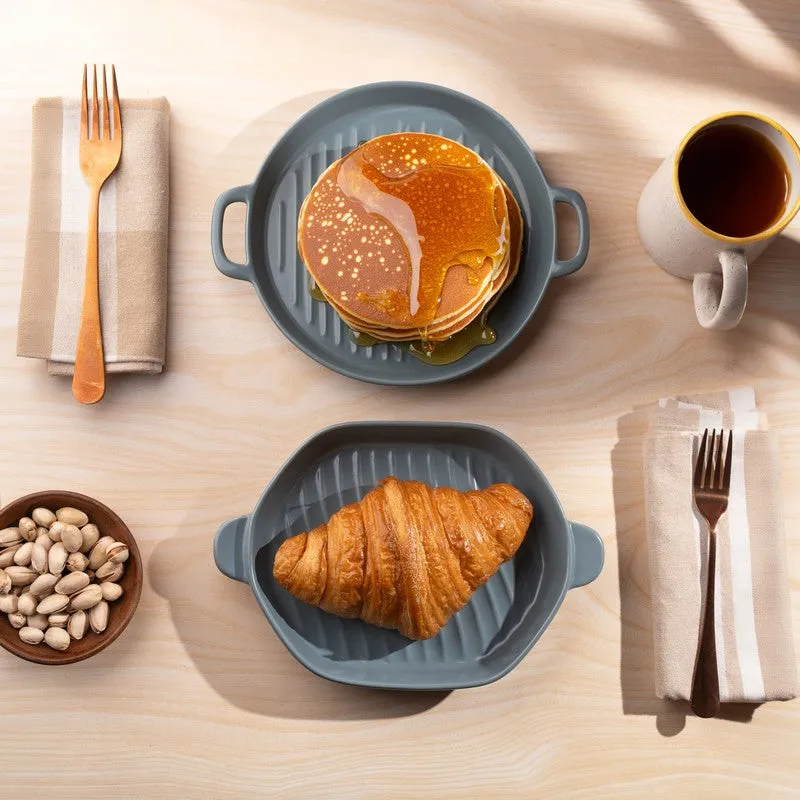 RoyalDine Porcelain PT Platter (Grey) - Two Piece Set - 3